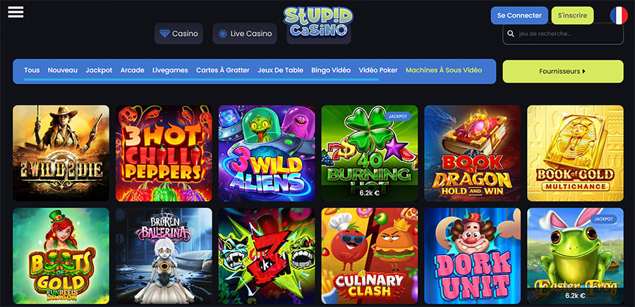 Les machines a sous du casino stupid casino machines a sous